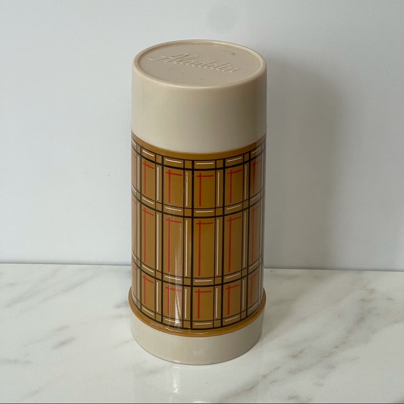 Vintage 1960s 70s Aladdin Plaid Thermos 10 oz - Picture 2 of 5
